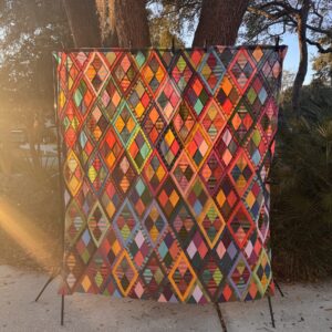 Diamond Delight Shot Cotton Quilt Kit