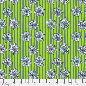 SM Zebra Lily Green - Bits & Bobs by Brandon Mably (Kaffe Fassett Collective)